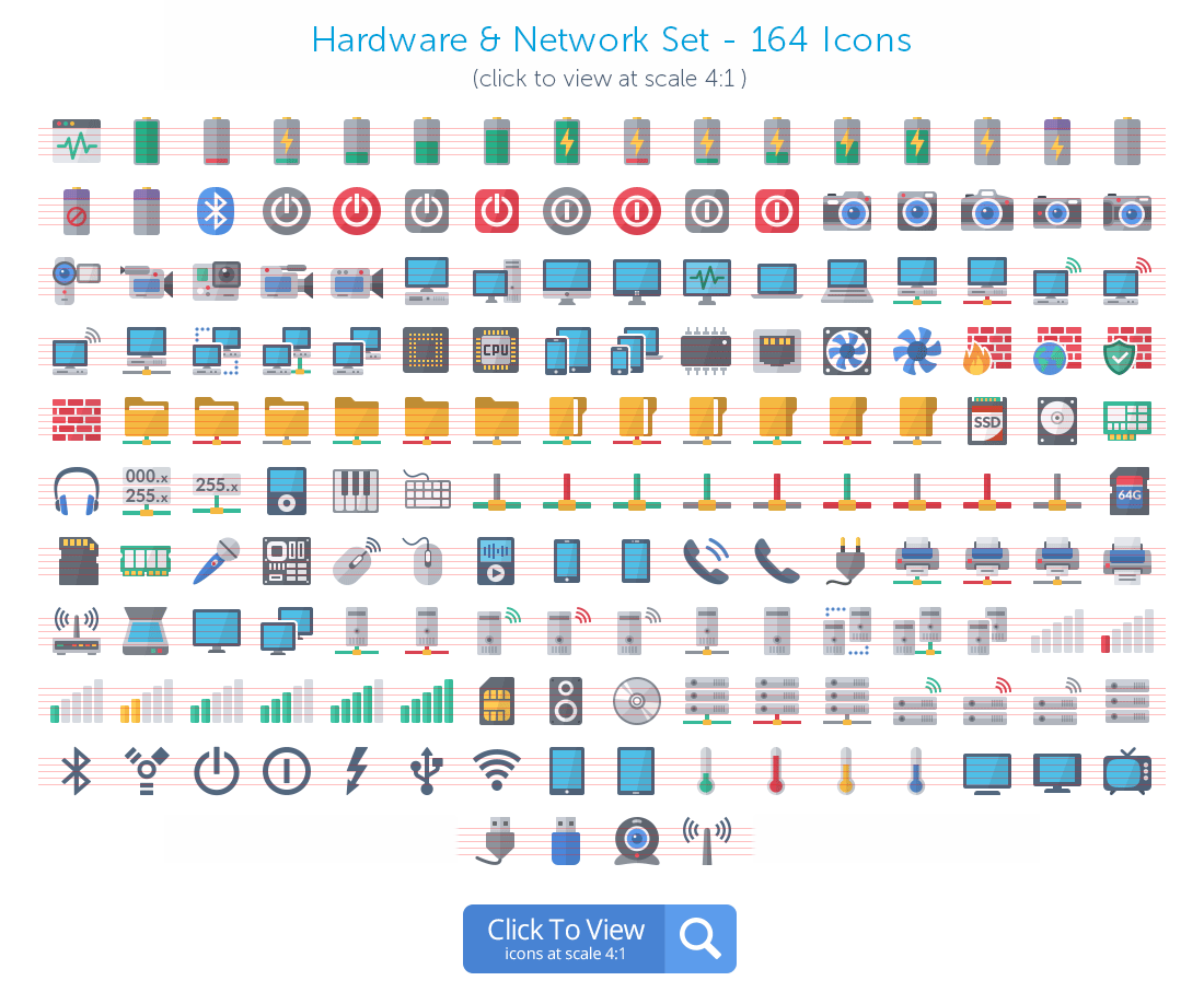 Hardware icons preview