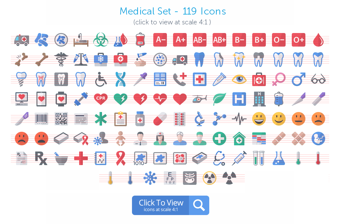 Medical icons preview