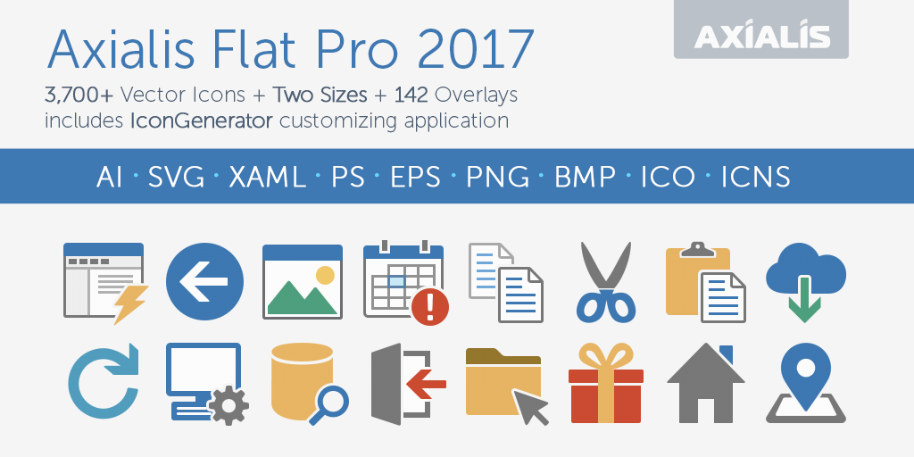 Flat Pro icons preview