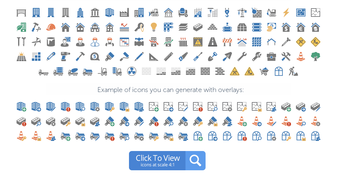 Construction icons preview