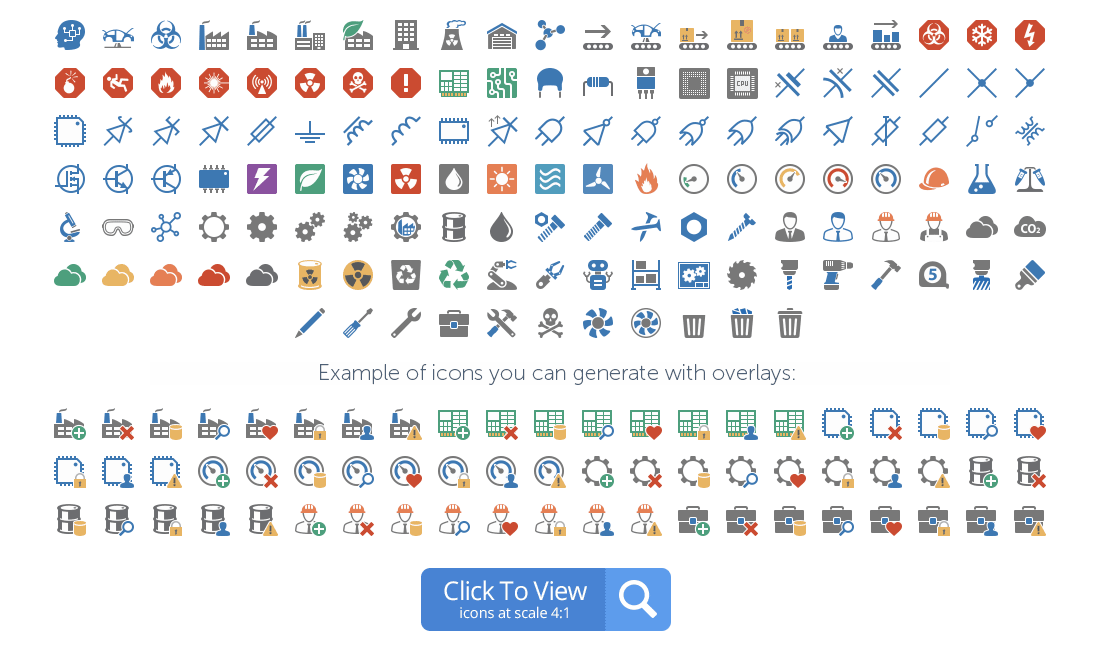 Industry icons preview