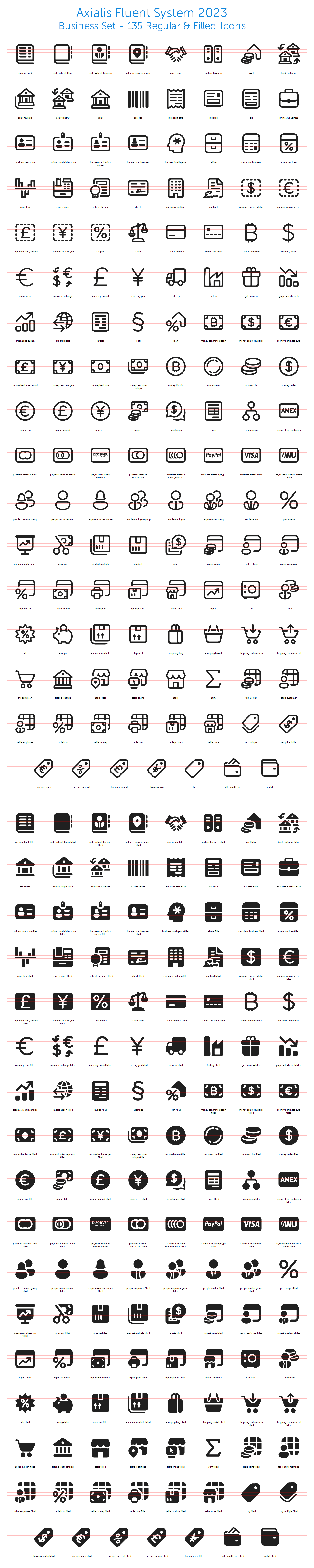 Business icons preview