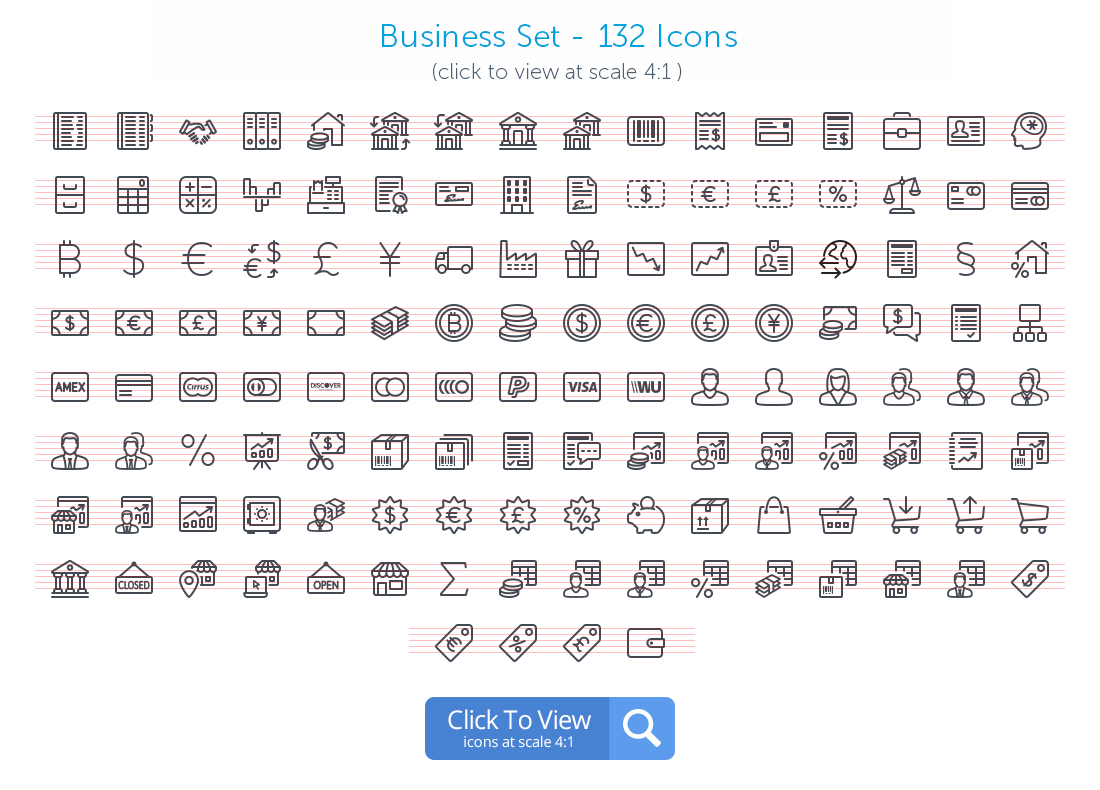 Business icons preview