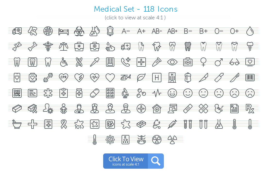 Medical icons preview
