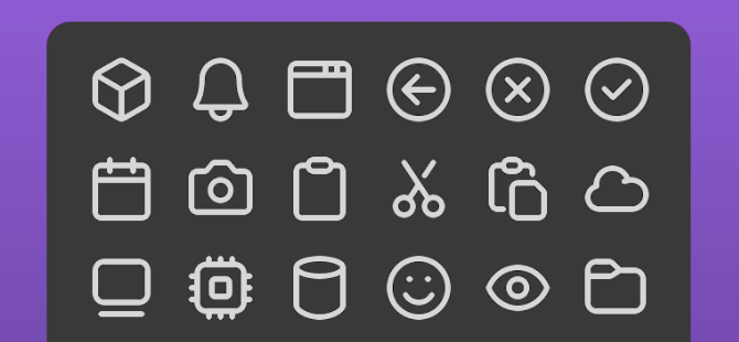 Line Pro icons preview