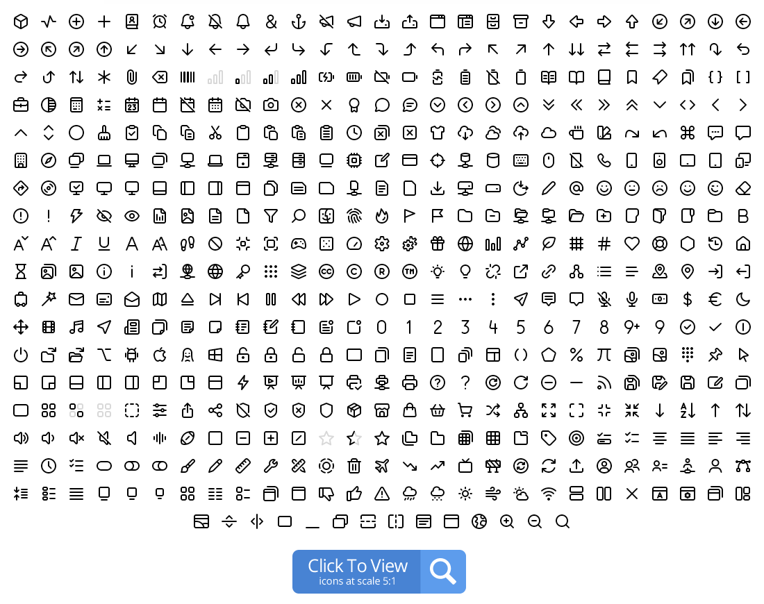 Line Pro icons preview