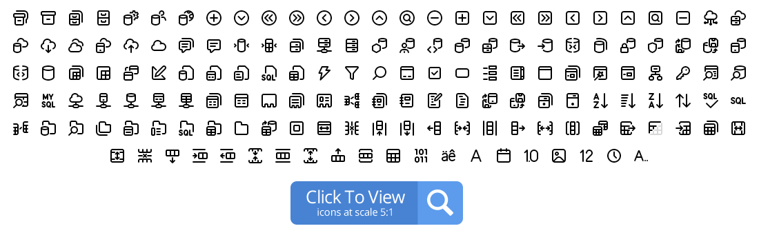 Database icons preview