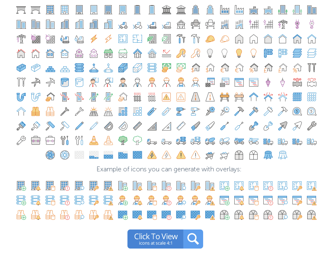 Construction icons preview