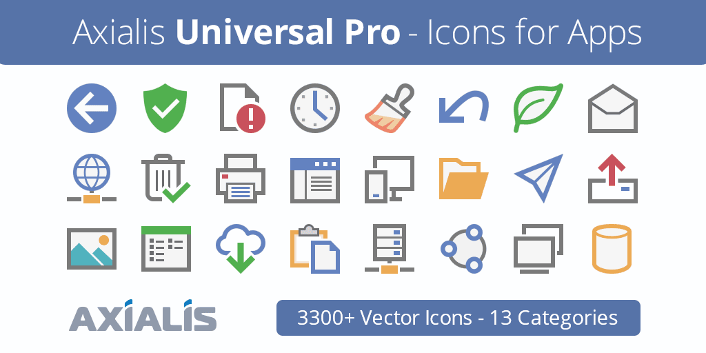 Universal Pro icons preview